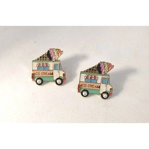 SUGARFIX by BaubleBar 'Whipped Cream Whip' Sundae Funday Ice Cream Earrings NWT